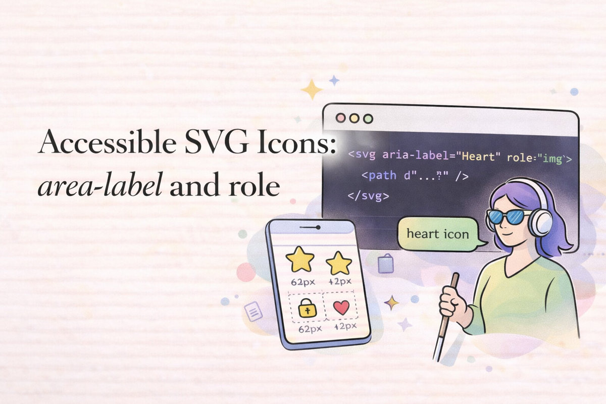 Accessible SVG Icons: aria-label and role