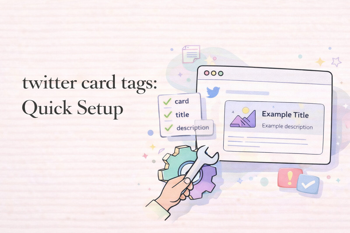 Twitter Card Tags: Quick Setup