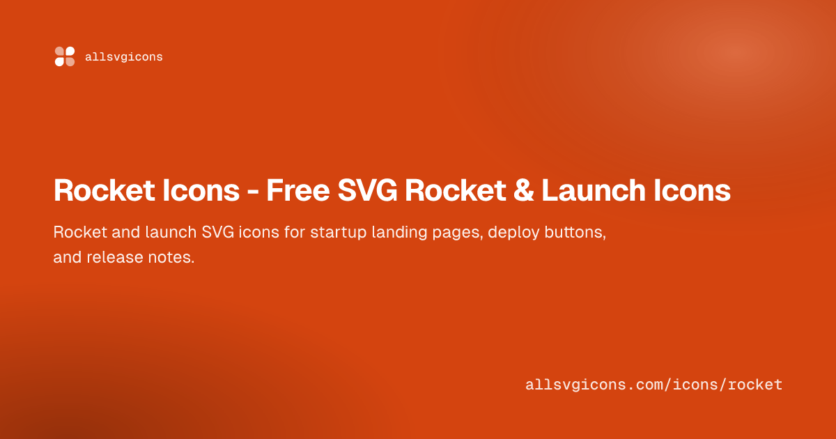 Rocket Icon SVG: 150 Free Rocket & Launch Icons | All SVG Icons